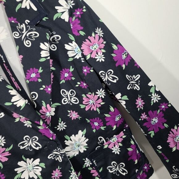 Casual Corner Annex Floral Button Up Blouse - Picture 5 of 12